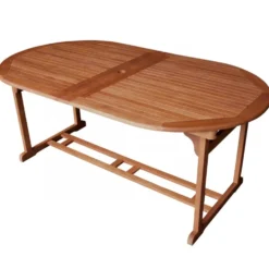 Gartentisch Lago, ausziehbar, 180/260 x 100 x 75 cm, Eukalyptus-Holz geölt