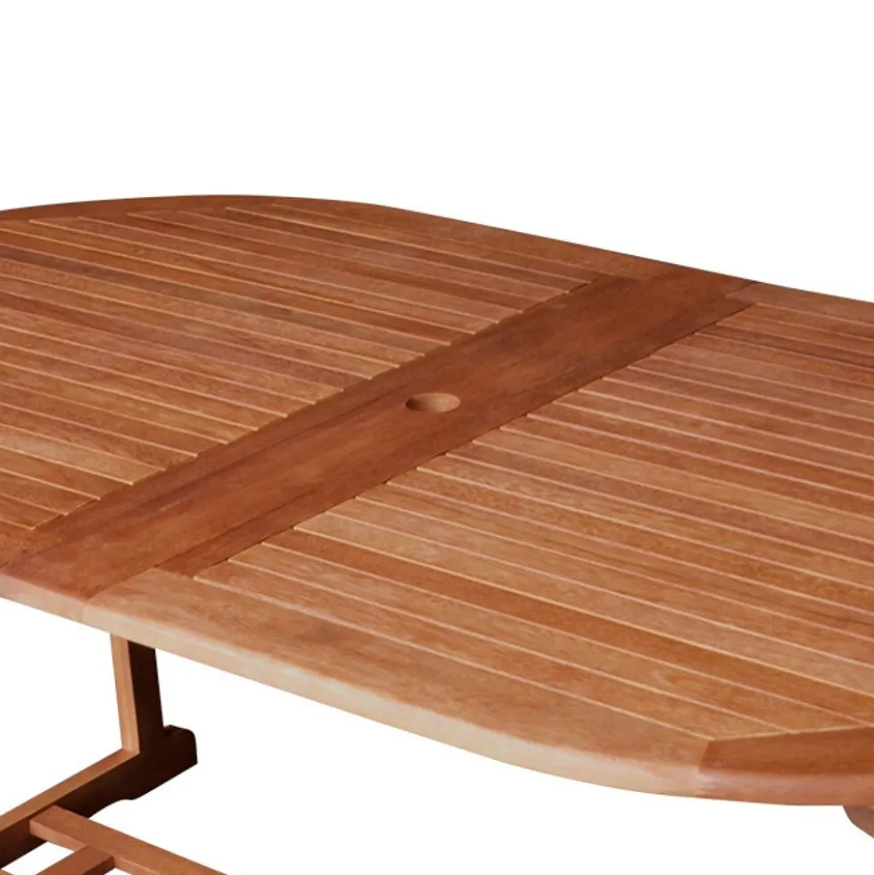 Gartentisch Lago, ausziehbar, 180/260 x 100 x 75 cm, Eukalyptus-Holz geölt