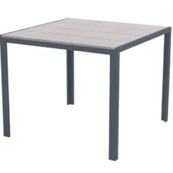 Gartentisch Nonwood 90 x 90 cm mit Aluminiumgestell