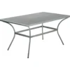 Gartentisch 150 x 90 x 72 cm Streckmetall anthrazit