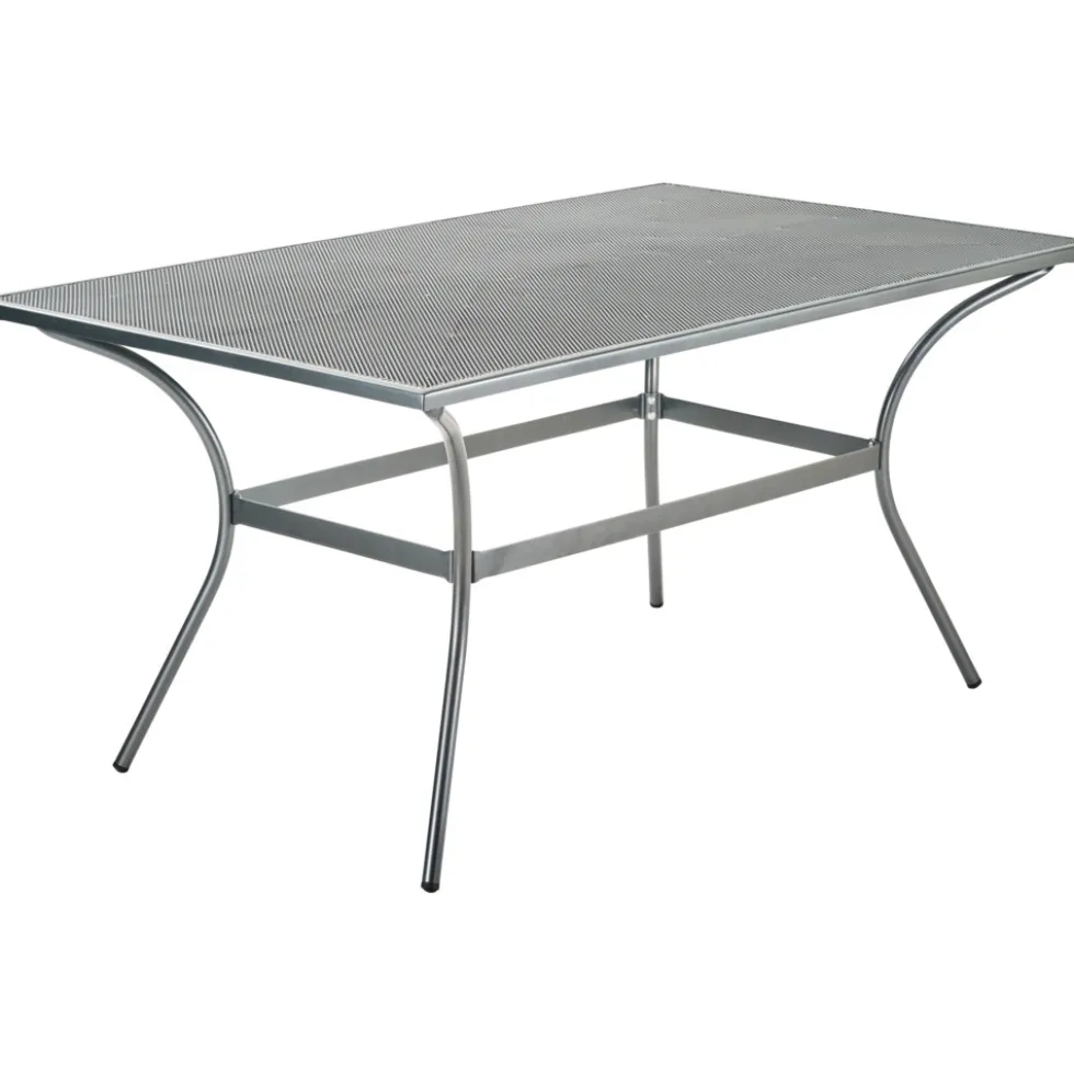 Gartentisch 150 x 90 x 72 cm Streckmetall anthrazit