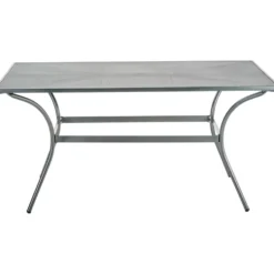Gartentisch 150 x 90 x 72 cm Streckmetall anthrazit