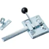 Gartentorfalle Stahl 80 x 100 mm Stahl verzinkt und verchromt
