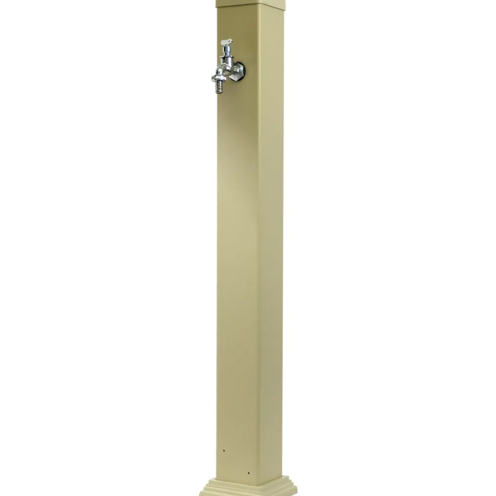 Gartenzapfsäule in Sandbeige