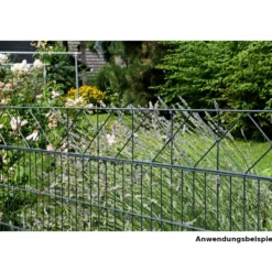 Gartenzaun-Dekorelement Bergen, 2000 x 200 mm, RAL 7016 anthrazit