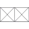 Gartenzaun-Dekorelement Nexus, 2000 x 200 mm, RAL 7016 anthrazit
