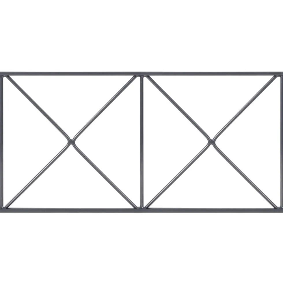 Gartenzaun-Dekorelement Nexus, 2000 x 200 mm, RAL 7016 anthrazit
