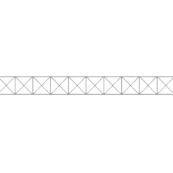 Gartenzaun-Dekorelement Nexus, 2000 x 200 mm, RAL 7016 anthrazit