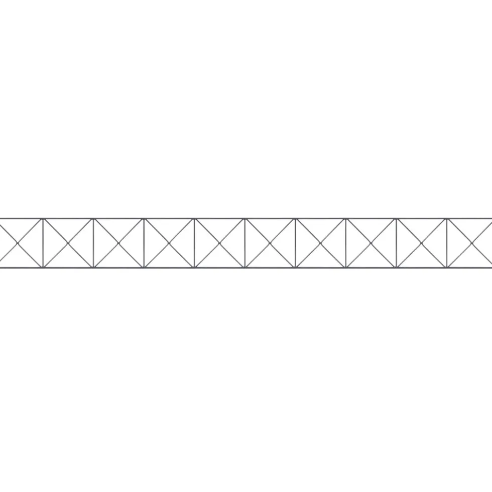 Gartenzaun-Dekorelement Nexus, 2000 x 200 mm, RAL 7016 anthrazit