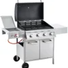 Gasgrill fahrbar Infrarot-Steak Zone silber-schwarz