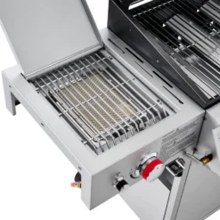 Gasgrill fahrbar Infrarot-Steak Zone silber-schwarz