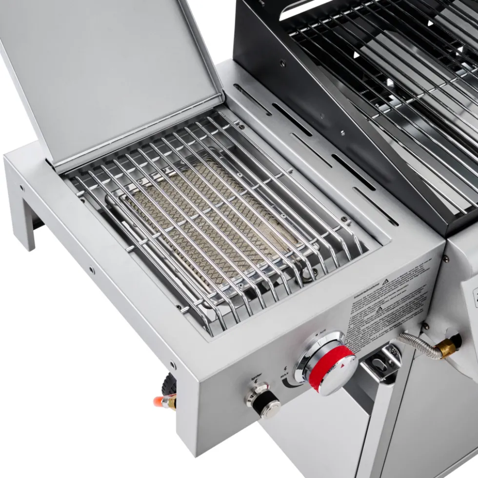 Gasgrill fahrbar Infrarot-Steak Zone silber-schwarz