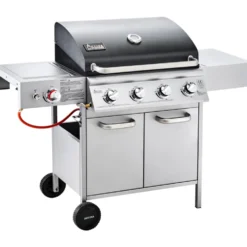 Gasgrill fahrbar Infrarot-Steak Zone silber-schwarz