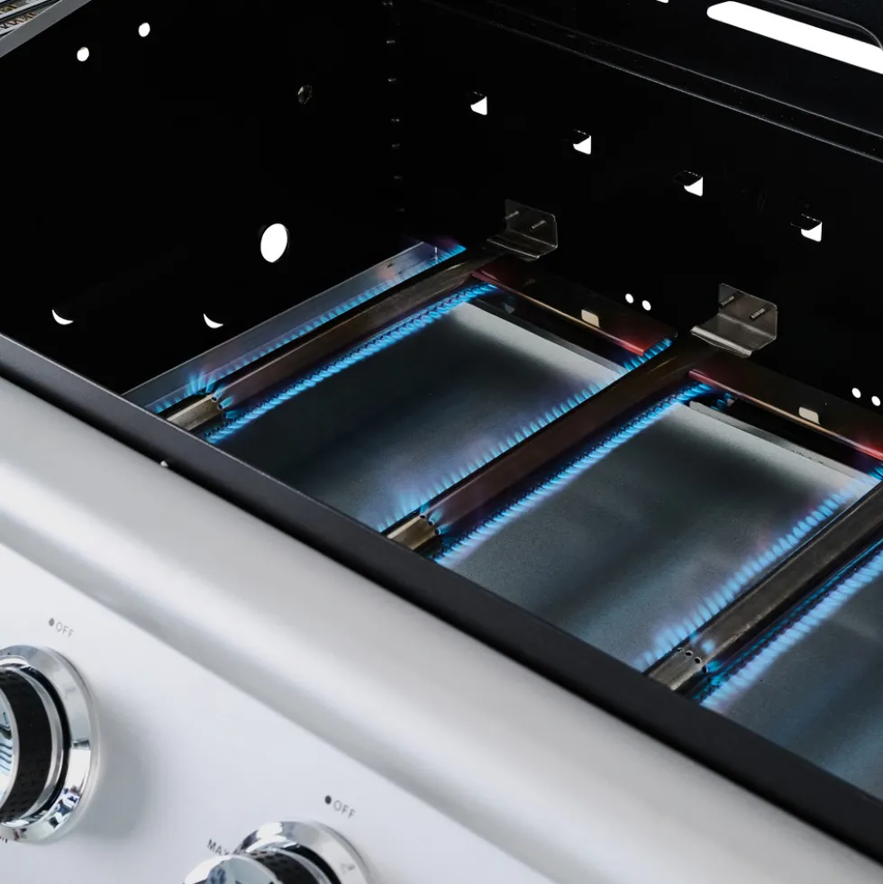 Gasgrill fahrbar Infrarot-Steak Zone silber-schwarz