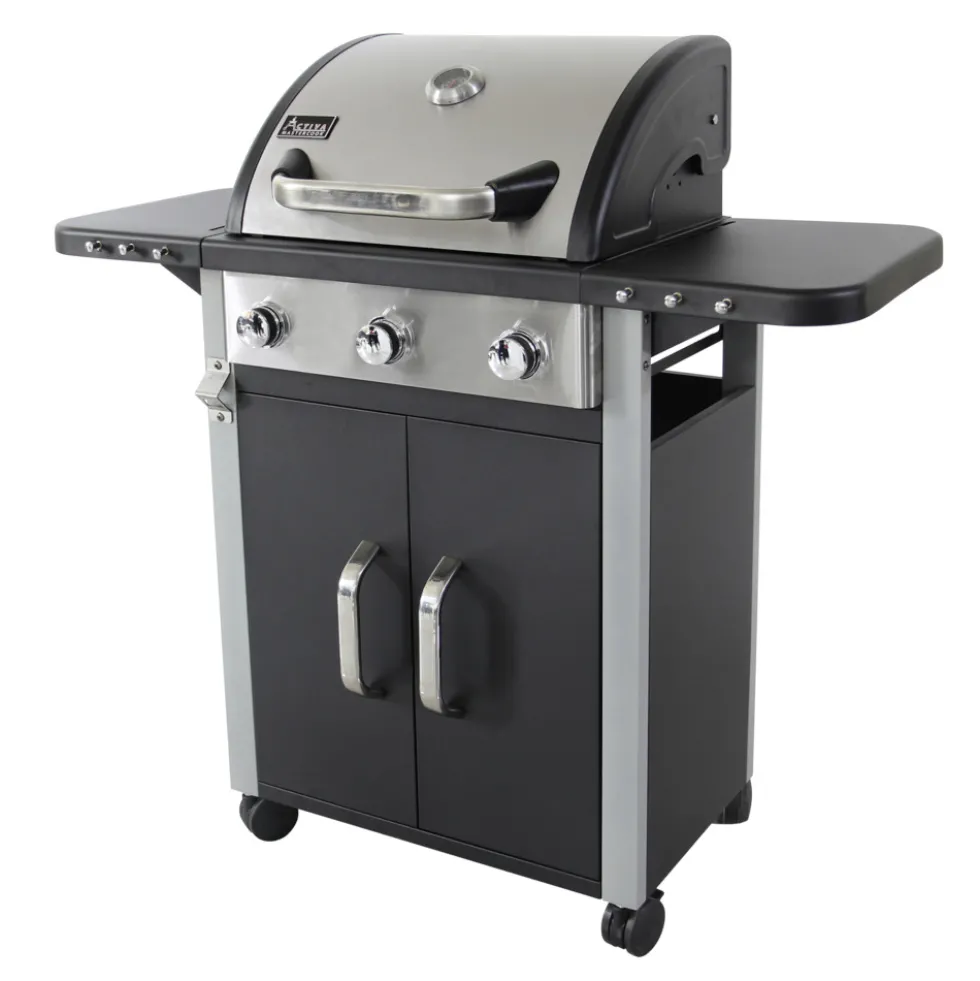 Gasgrillwagen "Detroit" mit 3 Brennern 113 x 51 x 109 cm B-Ware