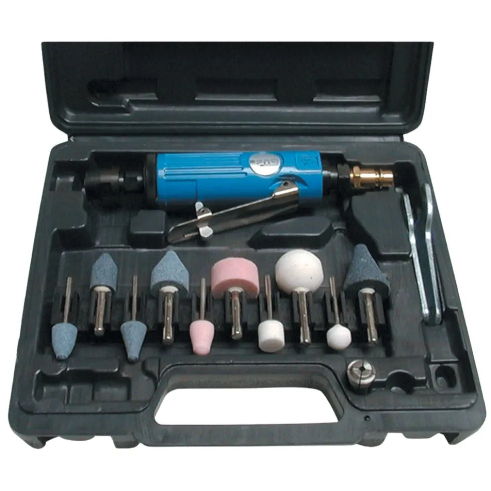 Güde® Druckluft-Geradschleifer Set 15-teilig mit Transportkoffer