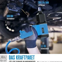 Güde® Druckluft-Schlagschrauber-Set 1/2'' 16-teilig 580Nm