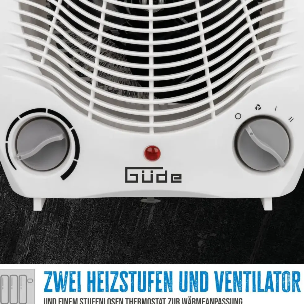 Güde® Heizlüfter GH2000 2000 Watt 2 Heizstufen und einer Kühlstufe