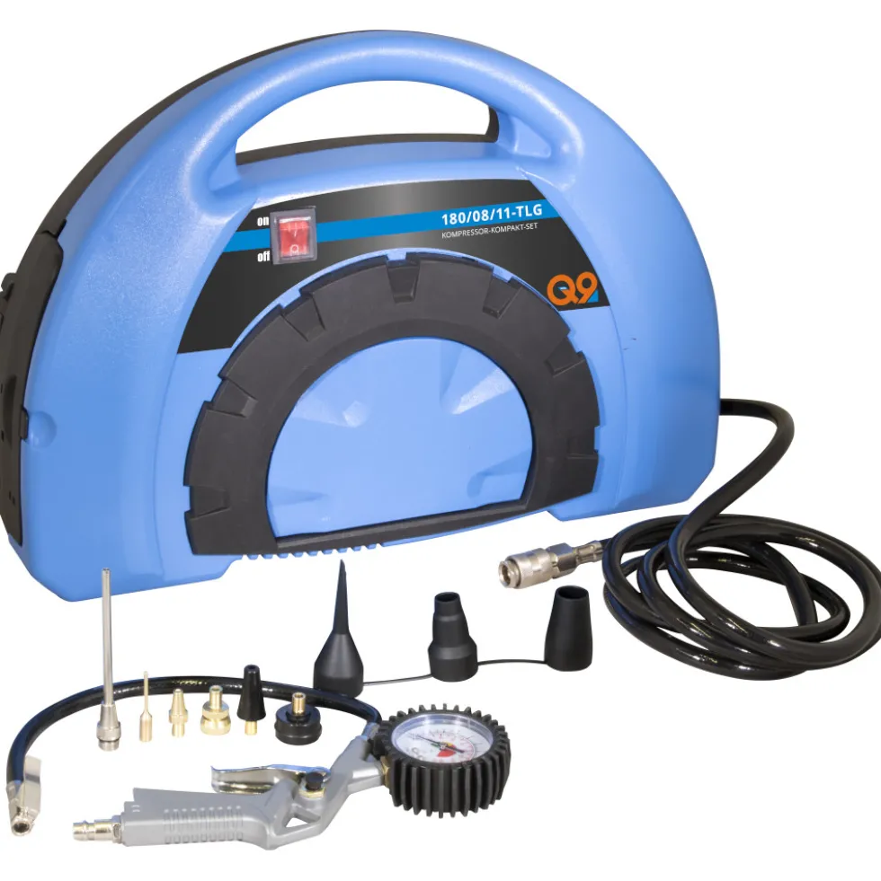Güde® Kompressor Kompakt-Set Typ 180/08, 11-teilig, 8 bar