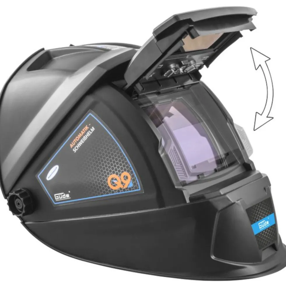 Güde® Schweißhelm Automatik GD4/9-13, Schwarz, Solarbetrieb