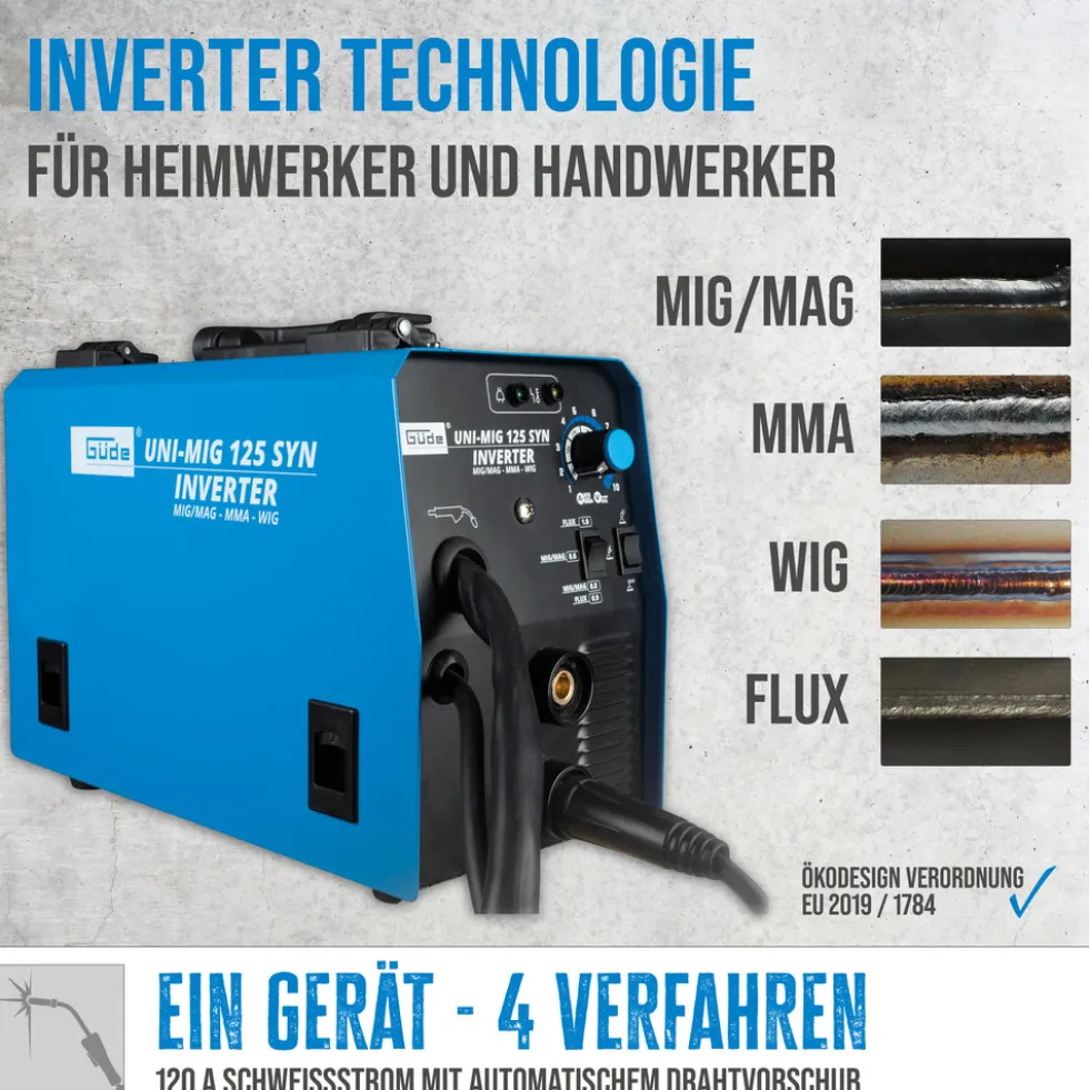 Güde® Universalschweißgerät Uni-Mig 125 SYN