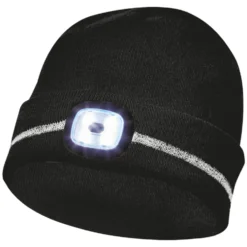 Gebol Mütze mit LED-Licht und Reflektorstreifen