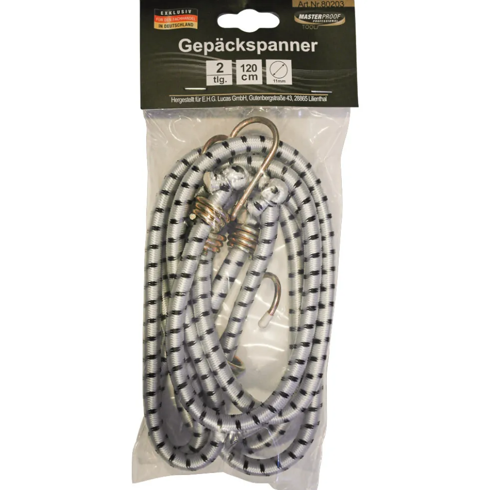 Gepäckspanner Set 2 Stück Ø 11 mm x 120 cm