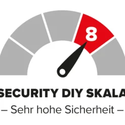 GERA 5800 Schliesszylinder Halbzylinder 30-10mm 5Schlüssel