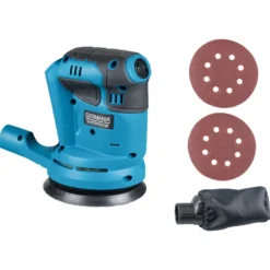 GERMANIA® Akku-Exzenterschleifer 20 V mit Schleifpapier und Staubbeutel