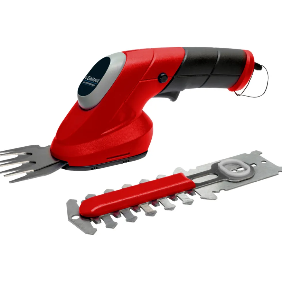 GERMANIA® Akku Gras- und Strauchscheren-Set GPS 3,6 V mit Ladekabel