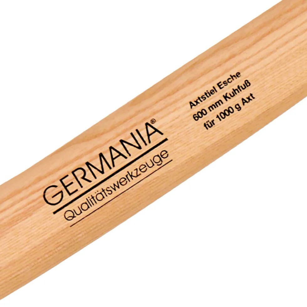 GERMANIA® Axtstiel 2er Set 60cm Kuhfußform