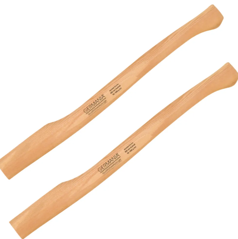 GERMANIA® Axtstiel 2er Set 60cm Kuhfußform