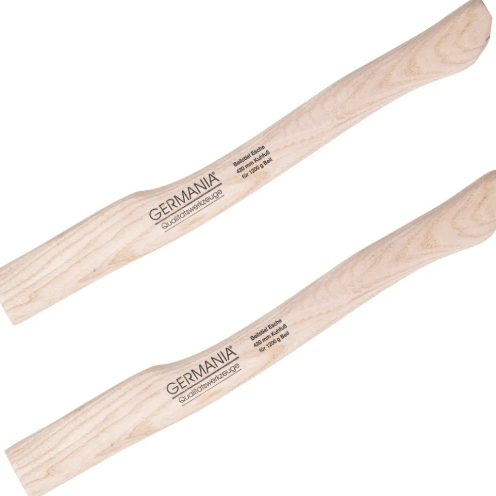 GERMANIA® Beilstiel 2er Set 42cm Kuhfußform