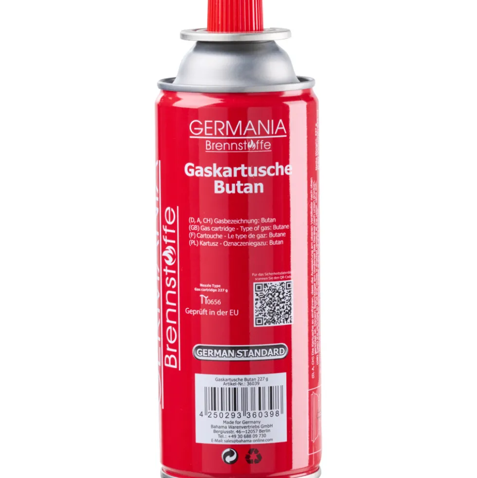GERMANIA® Butan-Gaskartusche 227 g mit Bajonettverschluss