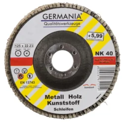 GERMANIA® Fächerscheibe 125x22,23 NK40 bombiert