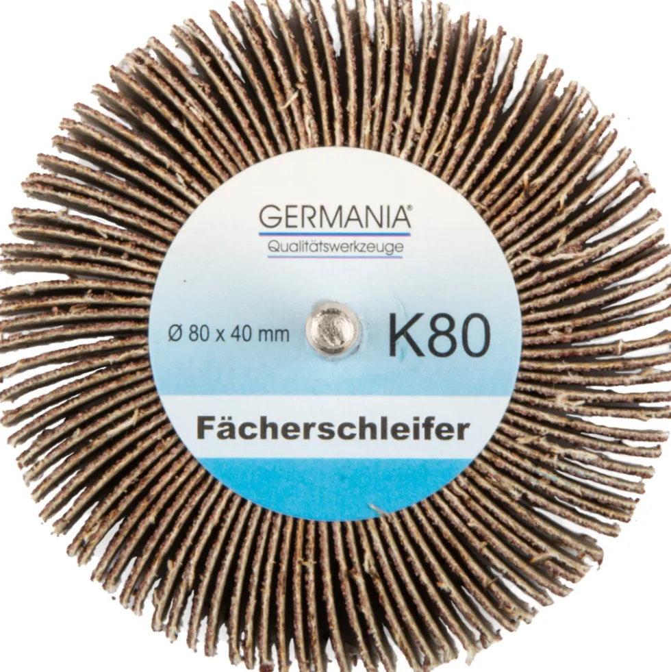 GERMANIA® Fächerschleifer Ø 80 x 40 mm K80