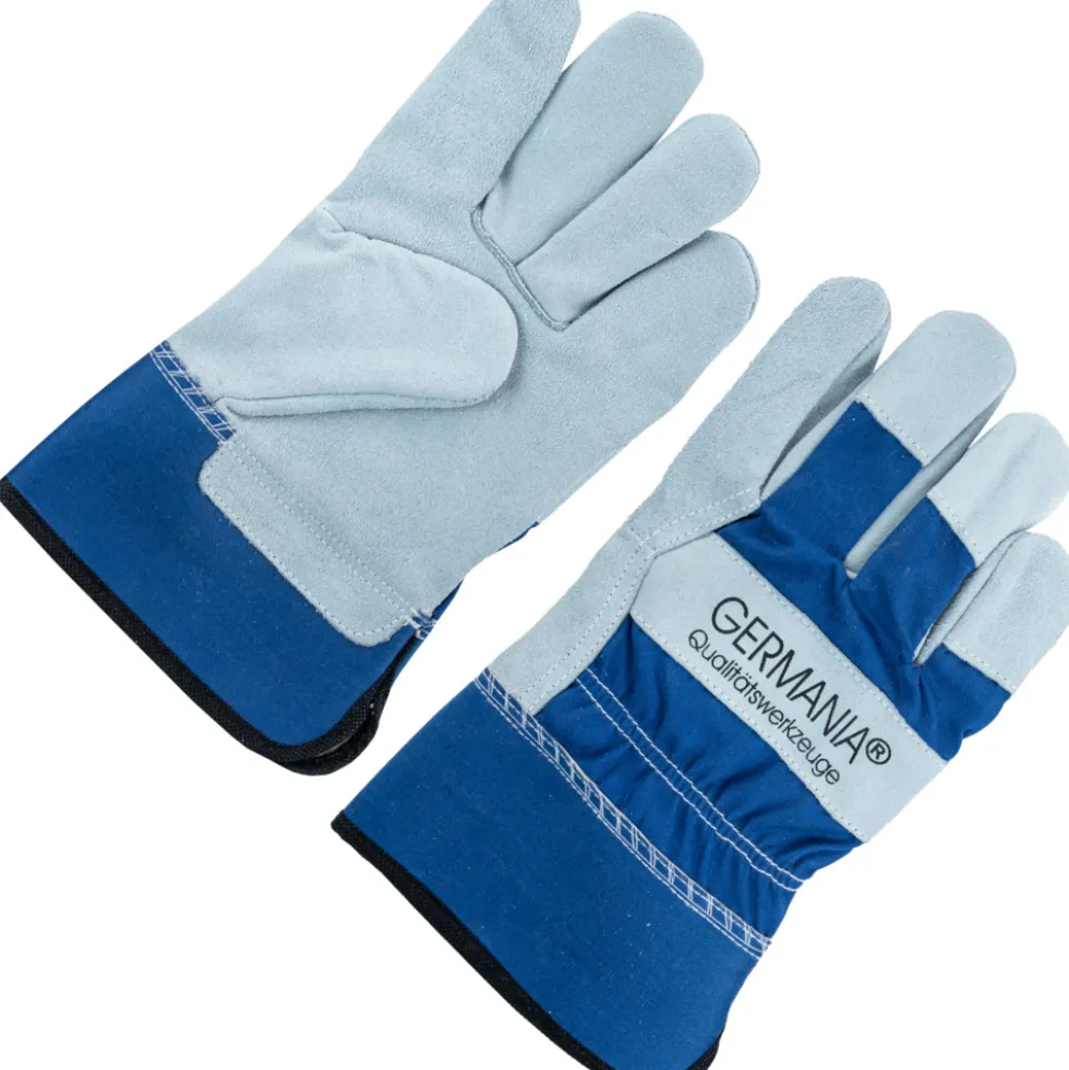GERMANIA® Handschuhe Größe 10,5 aus Rindsspaltleder