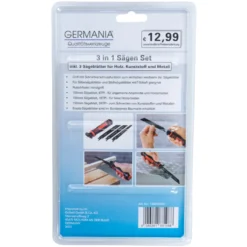 GERMANIA® Handsäge mit drei Sägeblättern
