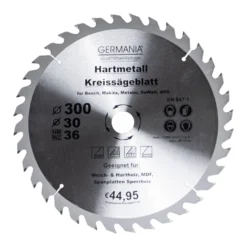 GERMANIA® HM Kreissägeblatt Ø 300mm, 36 Zähne für Holz