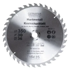 GERMANIA® HM Kreissägeblatt Ø 350mm, 36 Zähne für Holz