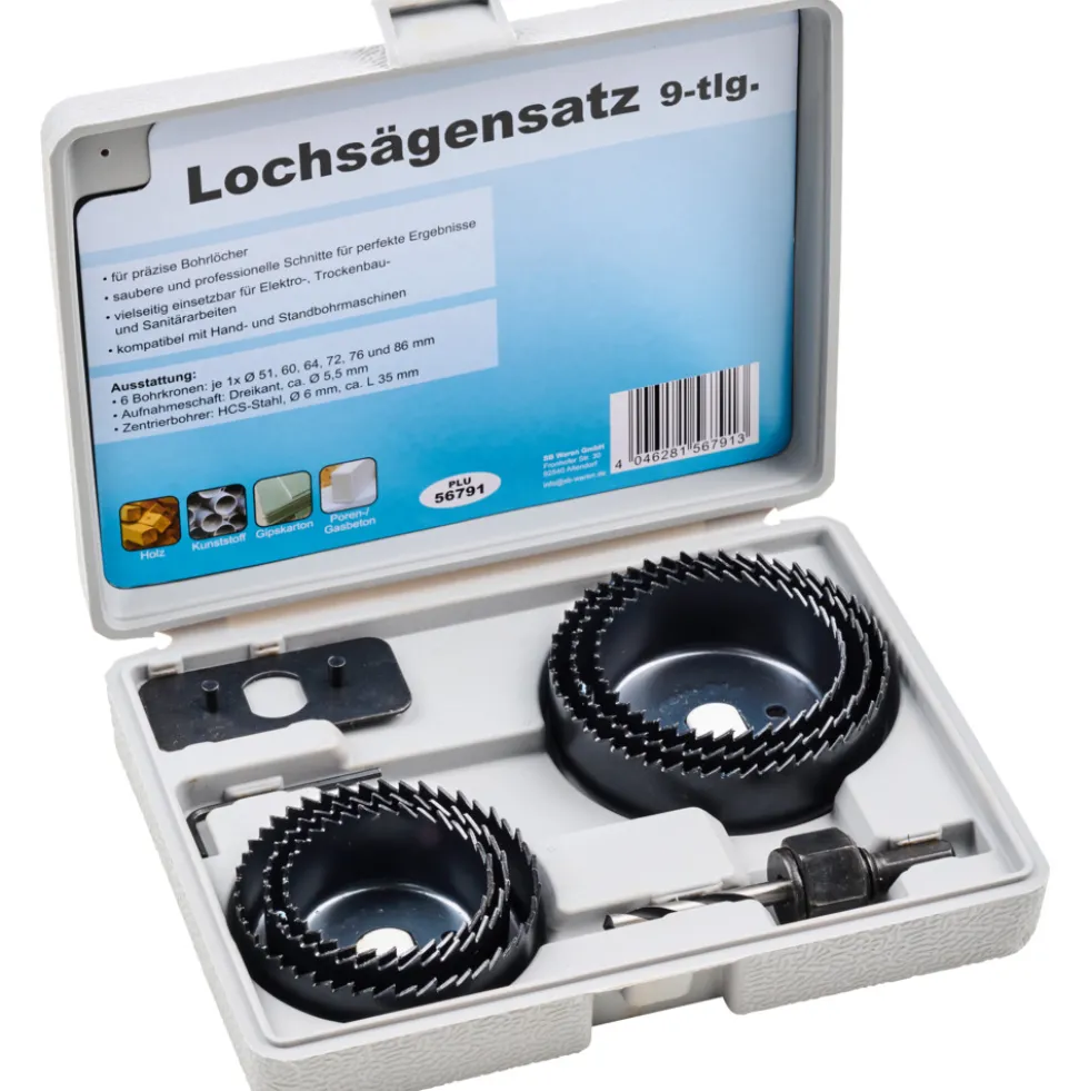 GERMANIA® Lochsägensatz 9-teilig