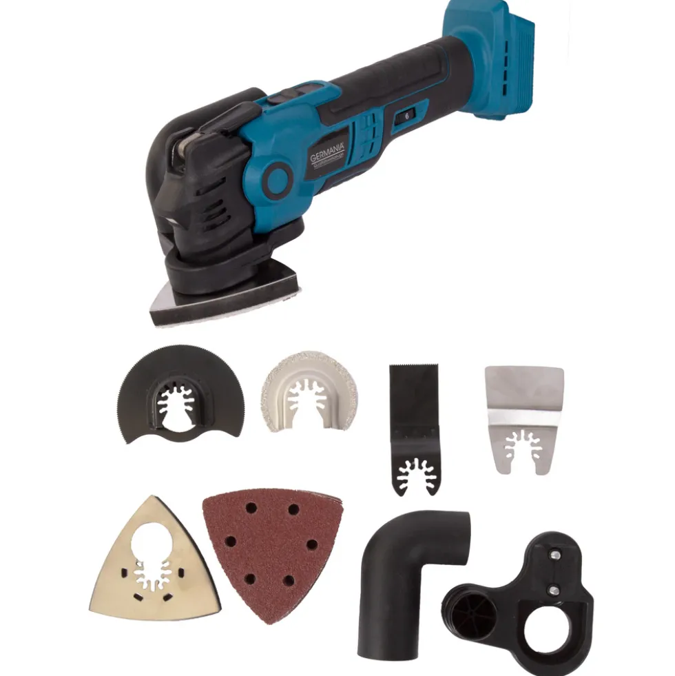 GERMANIA® Plattform 2.0 Akku-Multitool 20 V mit Aufsätzen