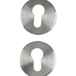 GERMANIA® Profilzylinder-Rosetten 54 mm, 2 Stück, aus Edelstahl