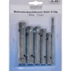 GERMANIA® Rohrsteckschlüssel-Satz 6-teilig, 8 - 17 mm, Stahl verzinkt