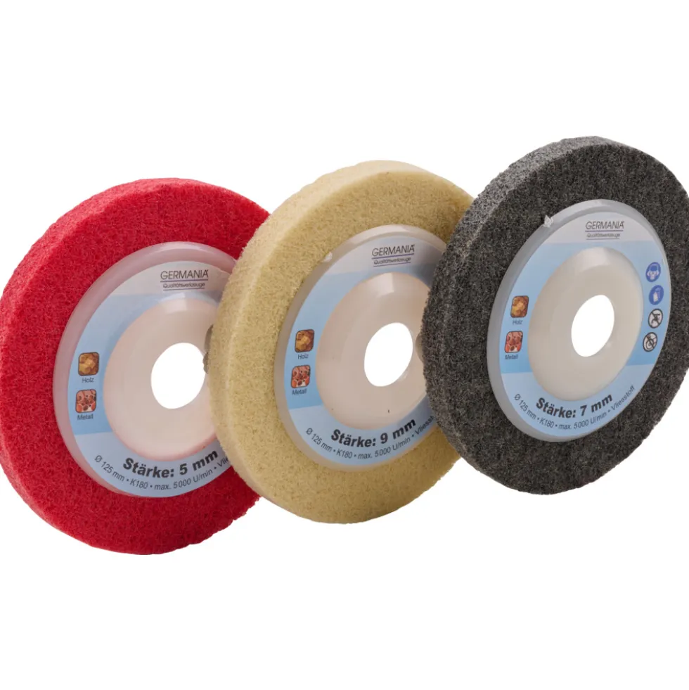 GERMANIA® Schleifscheiben-Set 125 mm K180, 3-teilig