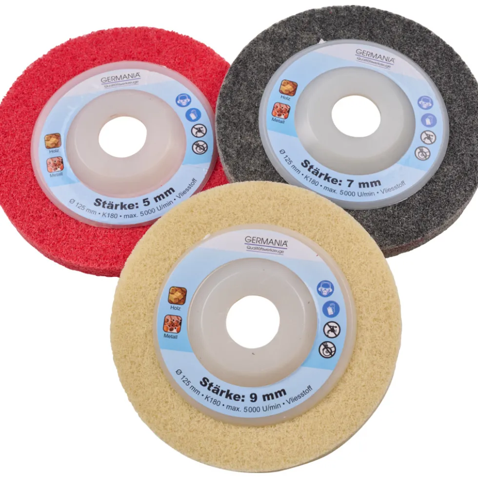 GERMANIA® Schleifscheiben-Set 125 mm K180, 3-teilig