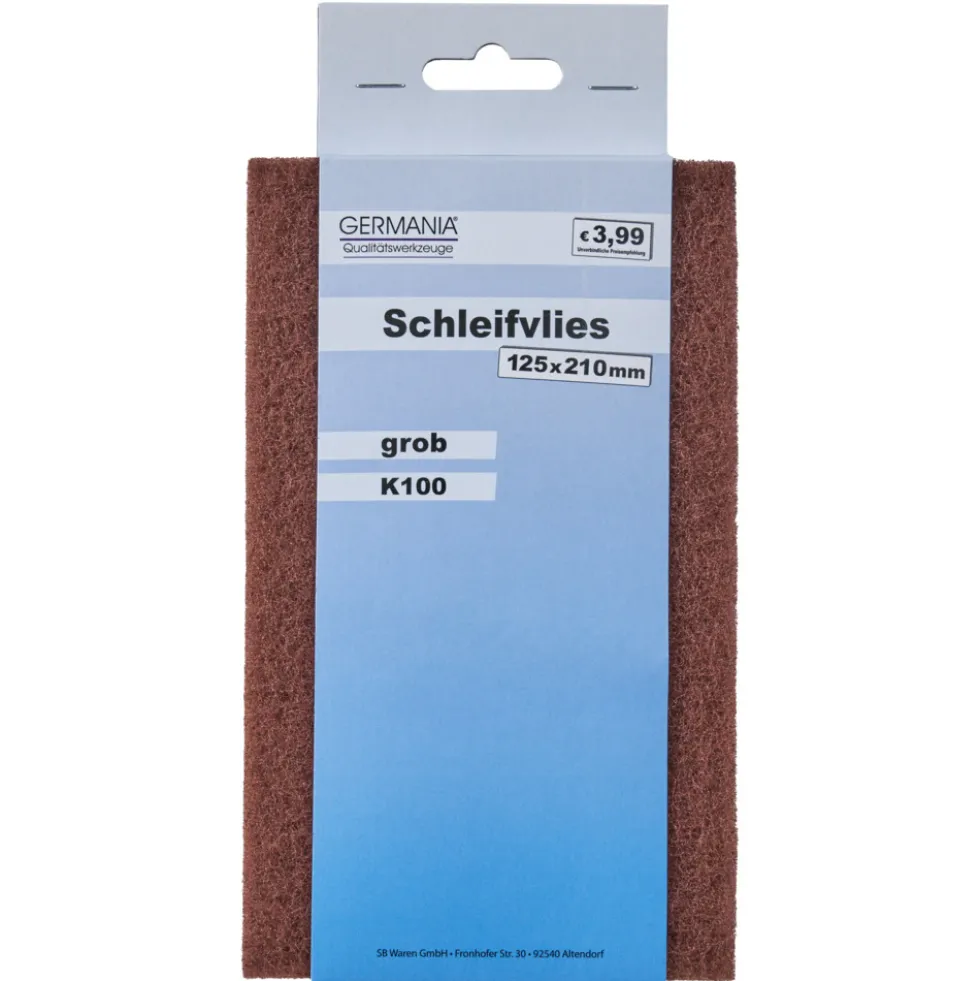 GERMANIA® Schleifvlies K100 grob 125 x 210 mm