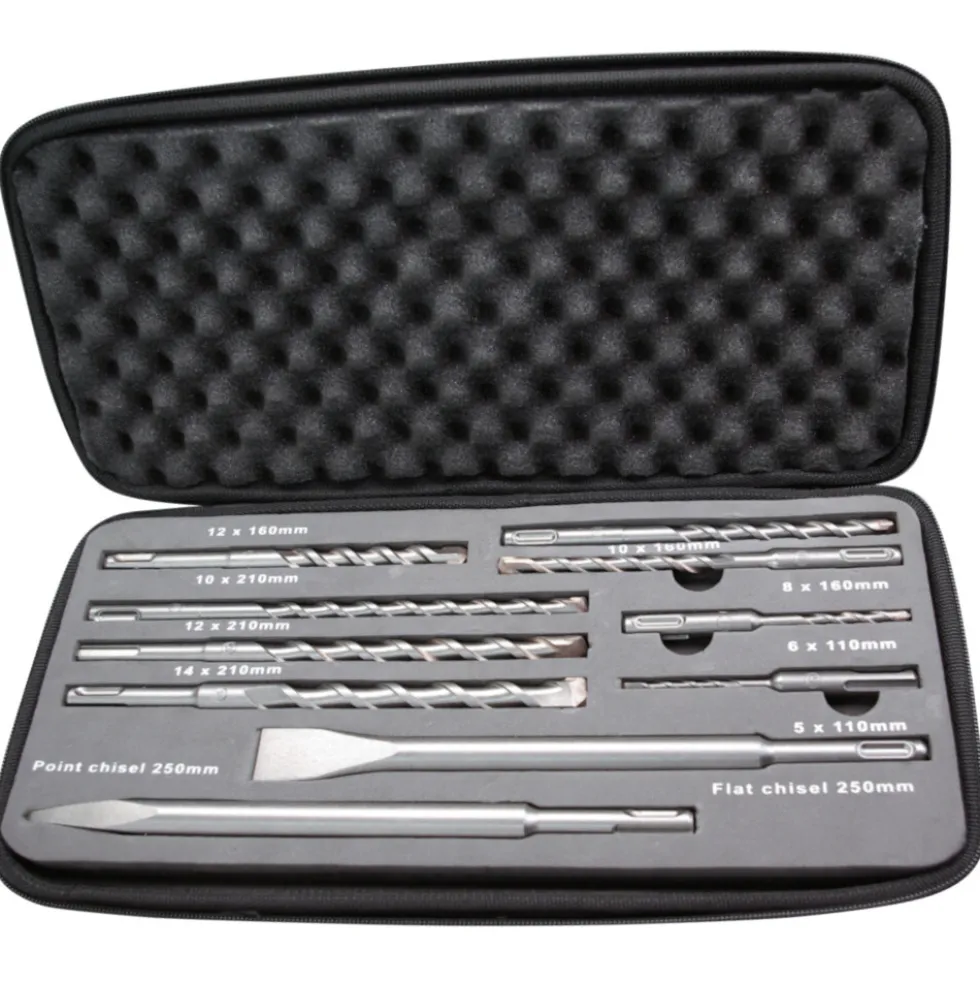 GERMANIA® SDS plus Bohrer und Meißel Set 10-teilig