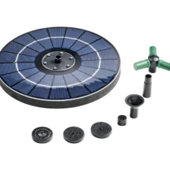 GERMANIA® Solar Springbrunnen mit LED und Rotation