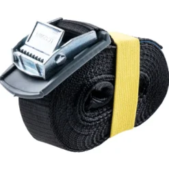GERMANIA® Spanngurt einteilig 25mm x 4 m schwarz mit Schutzplatte für 200 kg